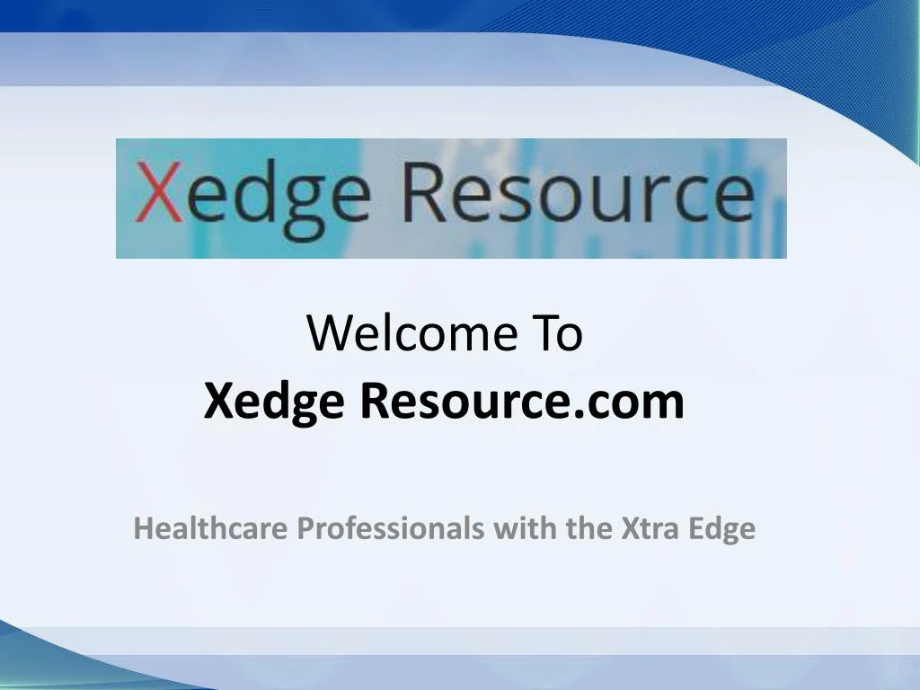 welcome to xedge resource com