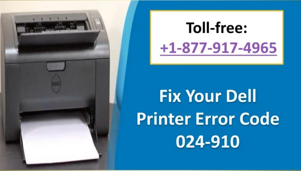 How to fix Dell Printer Error Code 024-910? [update 2018]