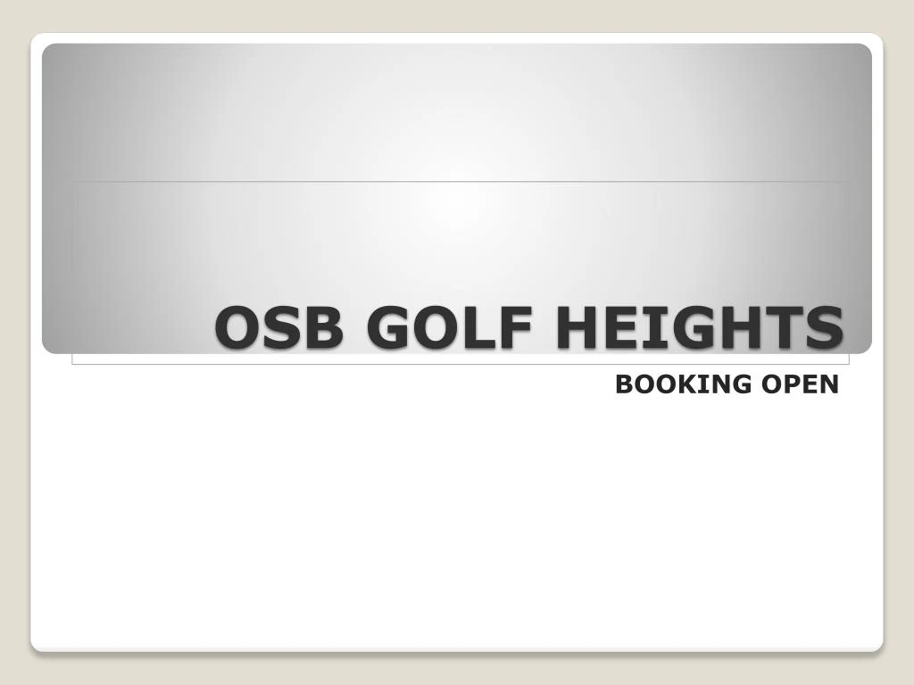 osb golf heights