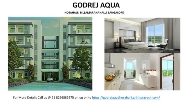 Godrej Aqua | Hosahalli, Billamaranahalli in Bangalore | Price