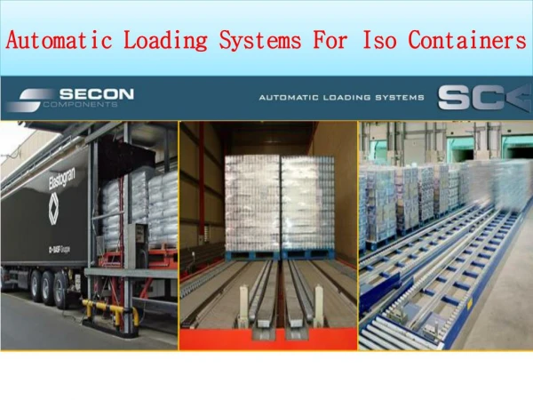 Automatic Loading Systems For Iso Containers