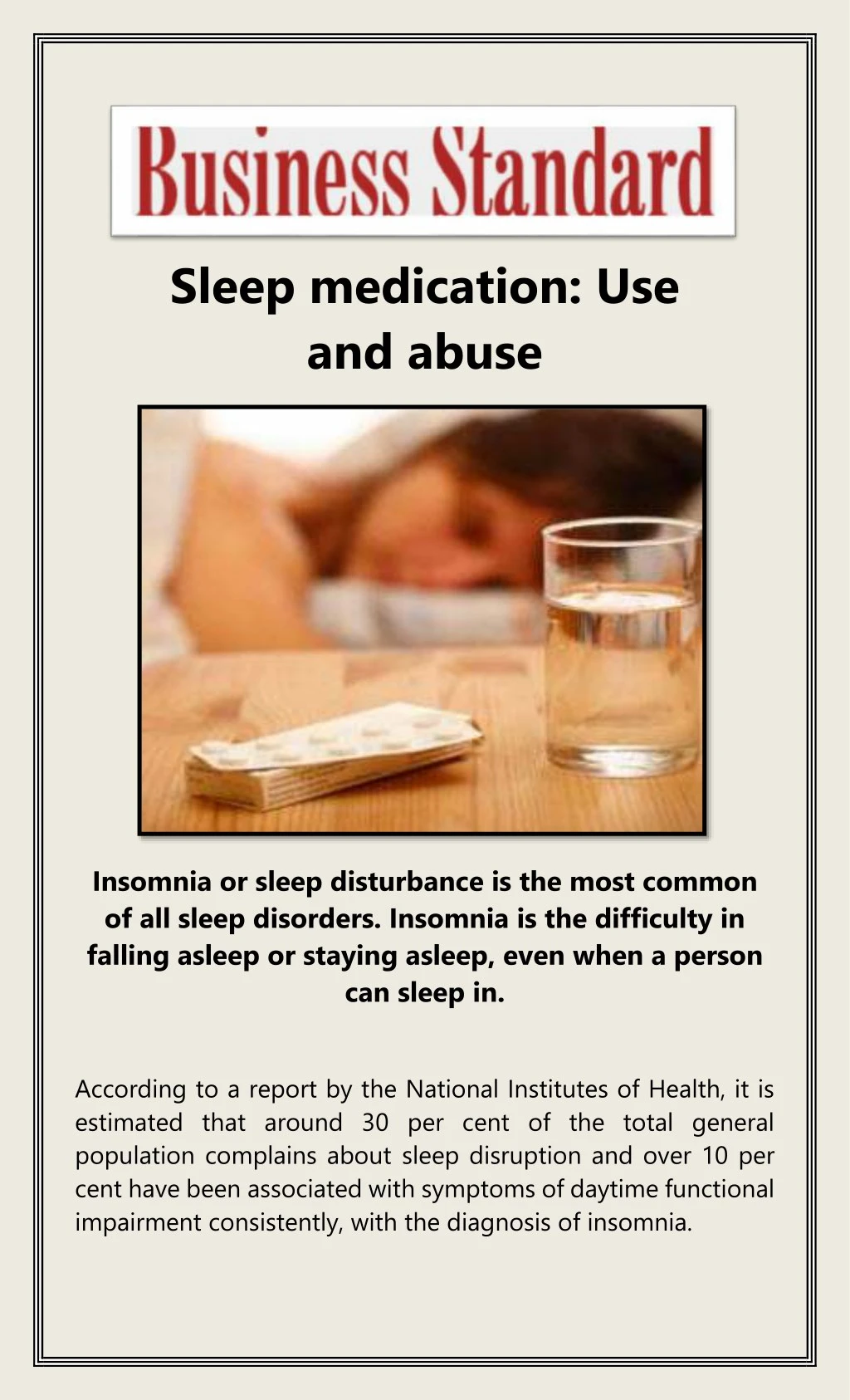 sleep medication use and abuse
