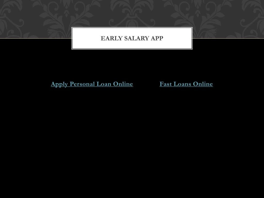 early salary app