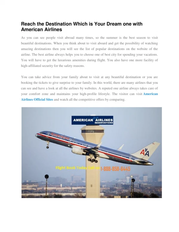 Find up to 50% off on Booking Flights Ticket with American airlines