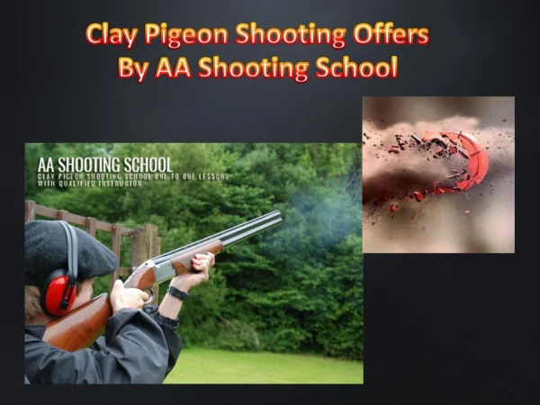 Clay Pigeon Shooting Offers at Aashootingschool.com
