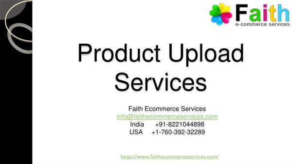 Product Upload Services in India