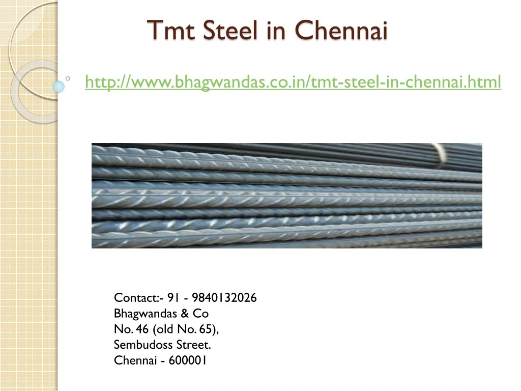 tmt steel in chennai