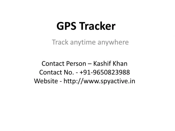 GPS Tracking Device