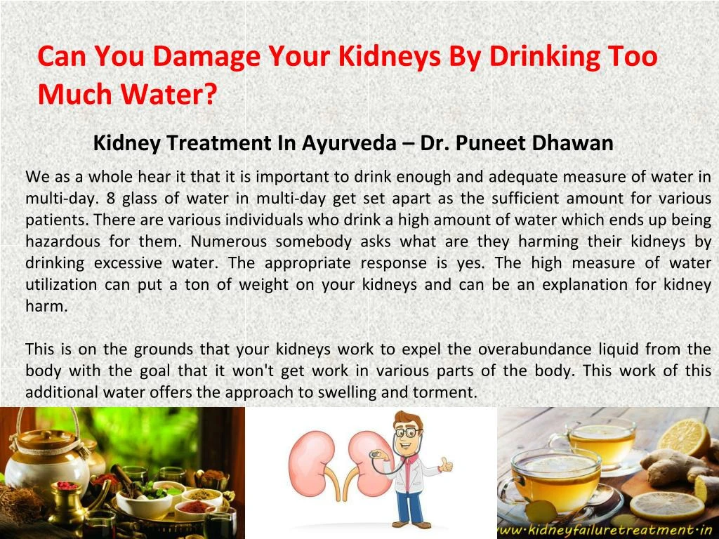 can you damage your kidneys by drinking too much water