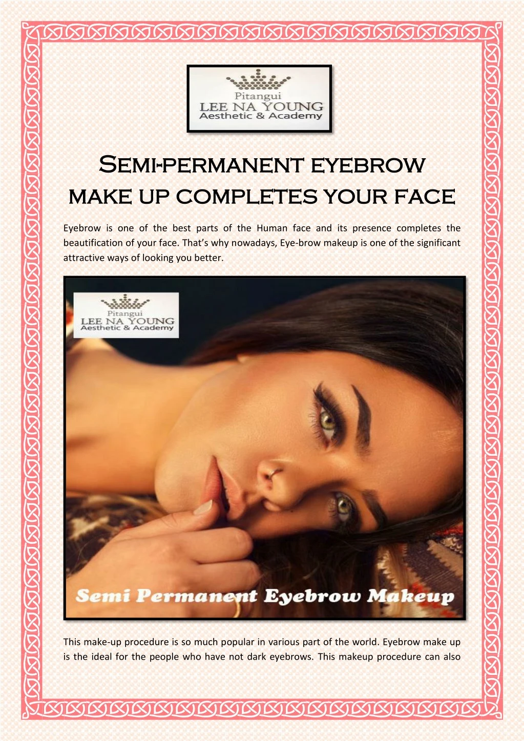 semi semi permanent permanent eyebrow make