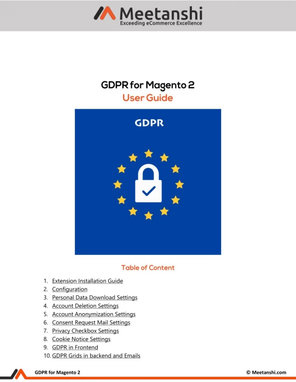 Magento 2 GDPR