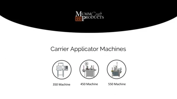 Can Carrier Applicator Machines