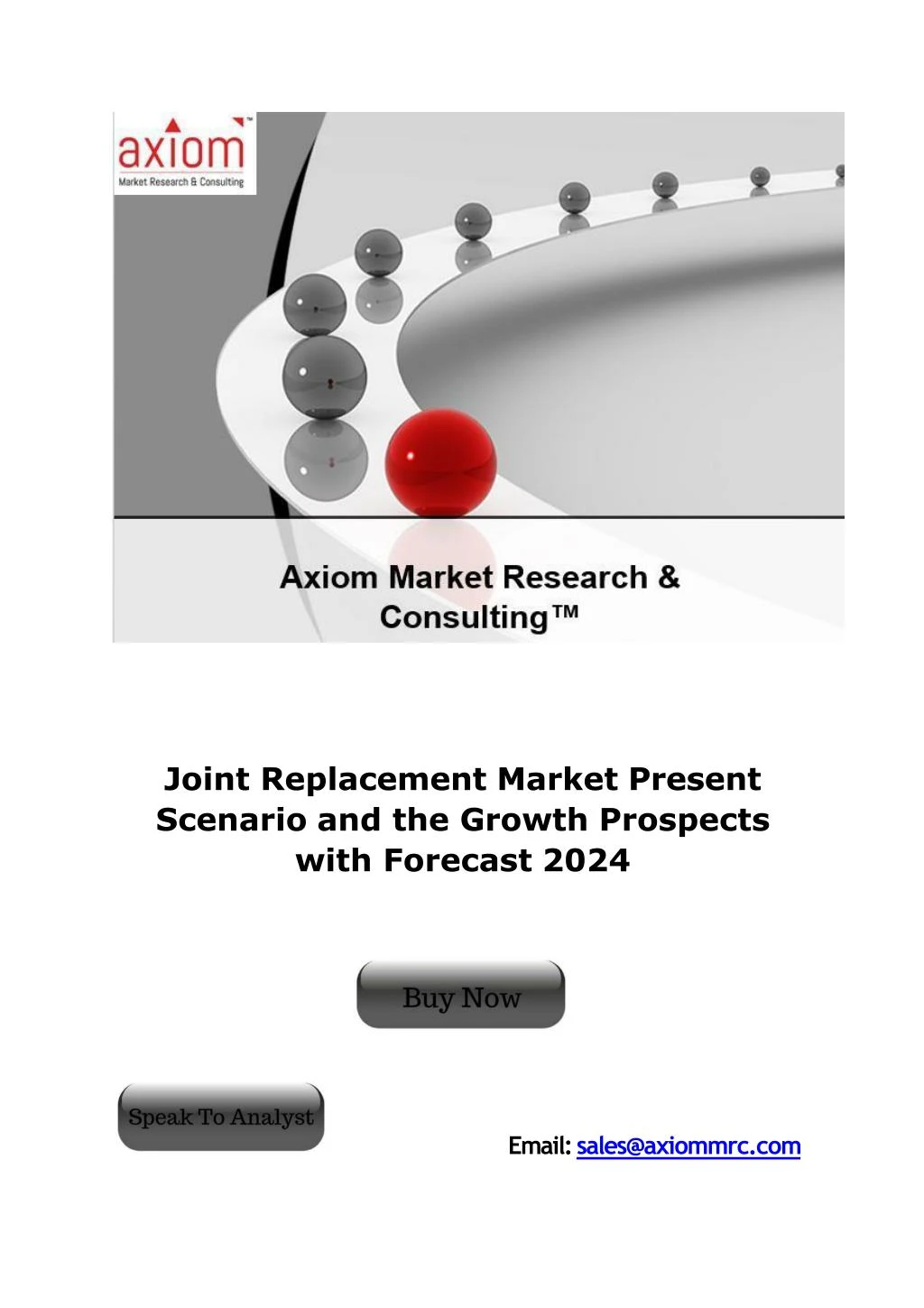 joint replacement market present scenario