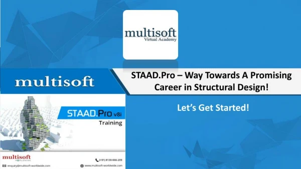 STAAD.Pro® V8i Online Training Course