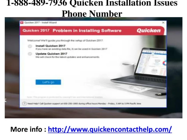 1-888-489-7936 Quicken Tech Support Phone Number