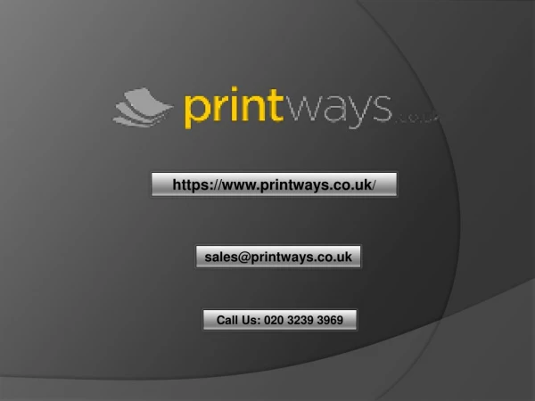 Business Presentation Folder and Rollup Banner Printing in UK by Printways