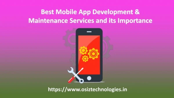 Best Mobile App Development & Maintenance Services
