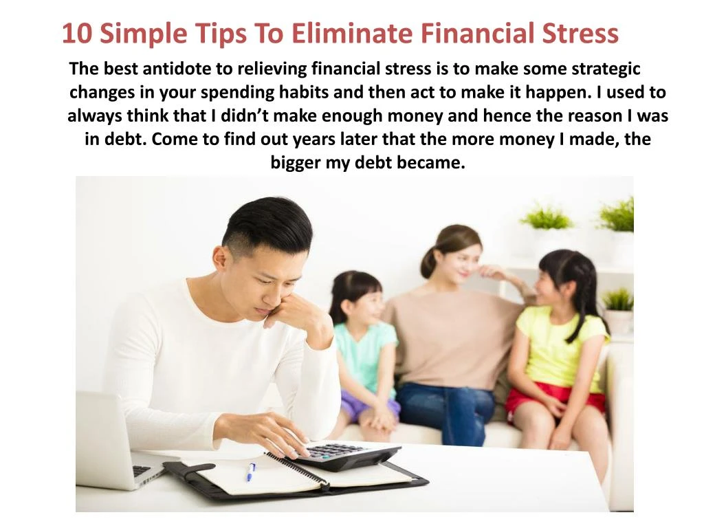 10 simple tips to eliminate financial stress