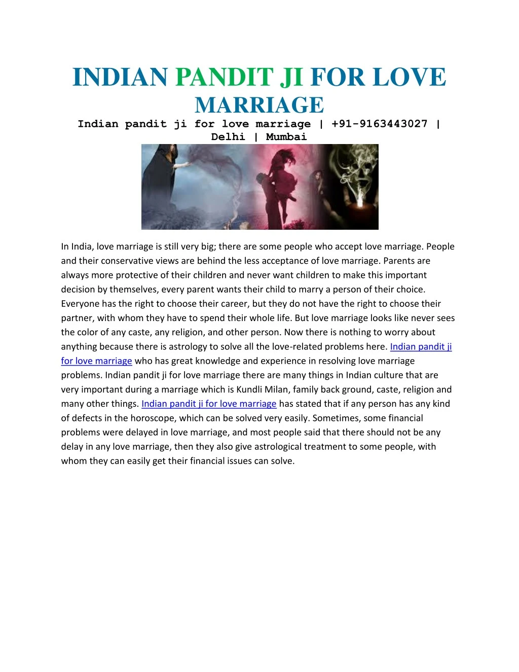 indian pandit ji for love marriage indian pandit