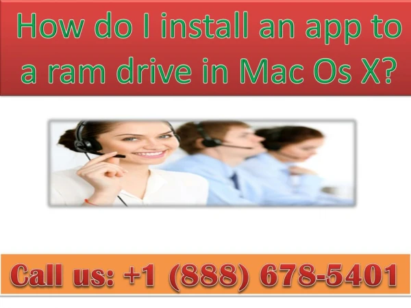 How do I install an app to a ramdrive in Mac Os X?