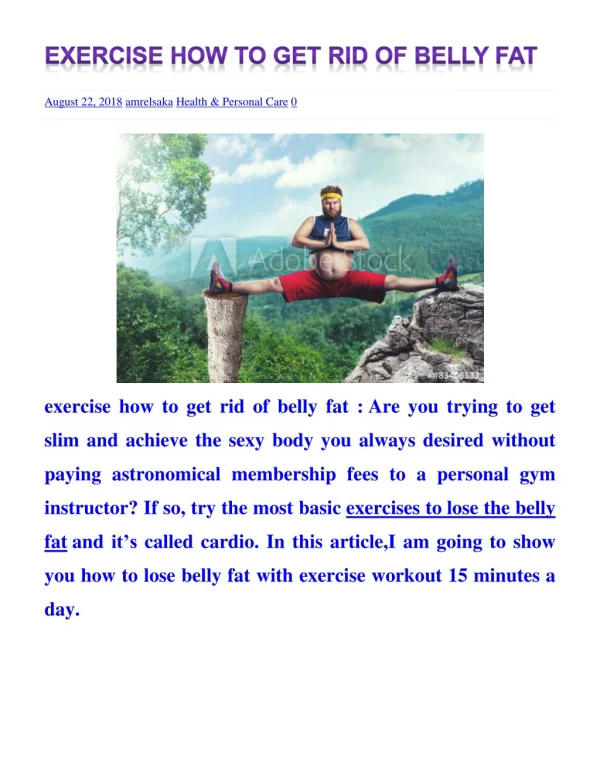 exercise how to get rid of belly fat-how to burn stomach fat-exercises to lose belly fat