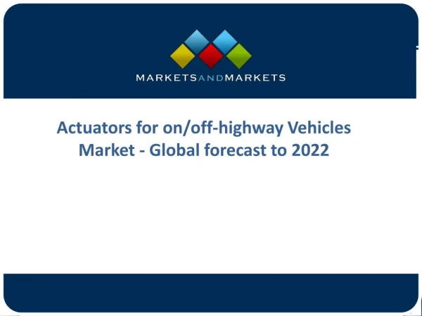 Accelerated Growth for the Automotive Actuators Market  Predicted in the Coming Years