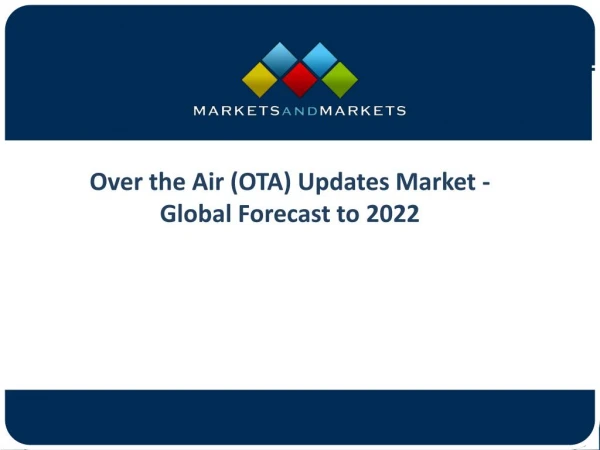 Increasing Awareness About Over the Air Updates Market