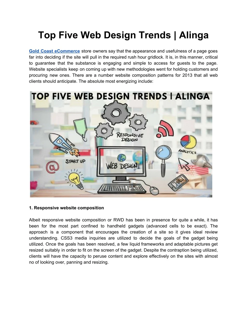 top five web design trends alinga