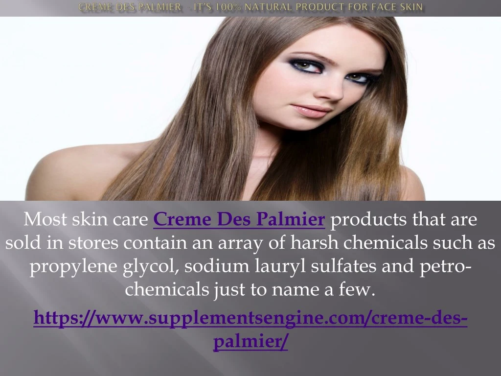 most skin care creme des palmier products that