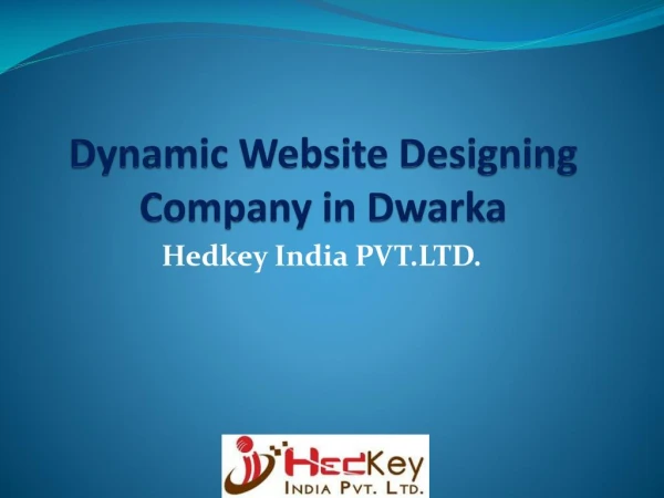 Dynamic Website Designing Company in Dwarka