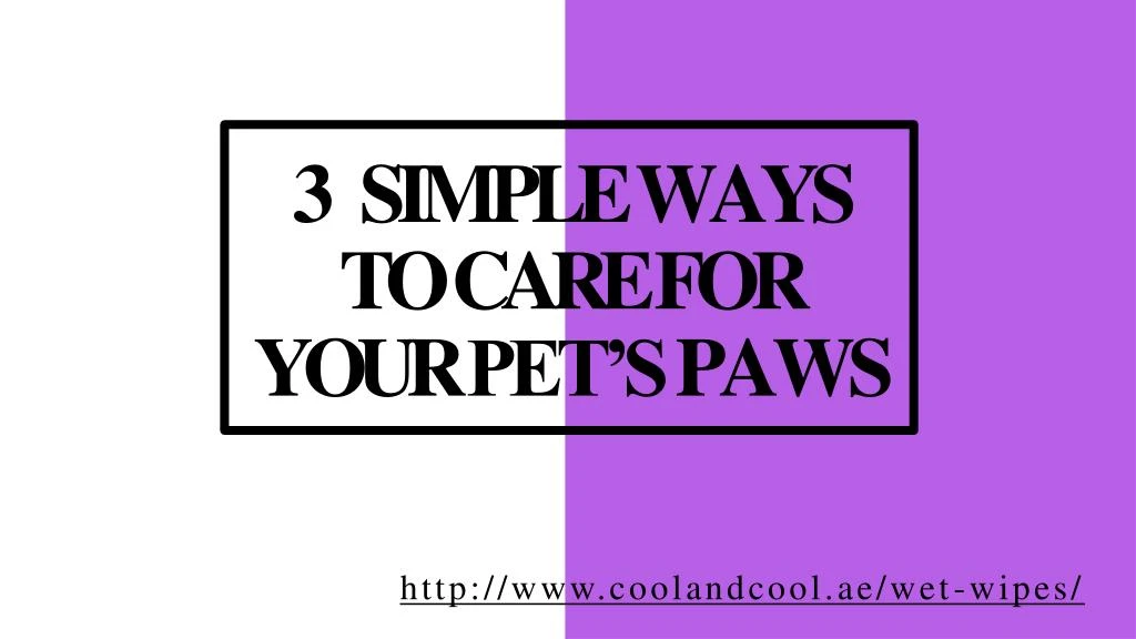3 simple ways to care for your pet s paws