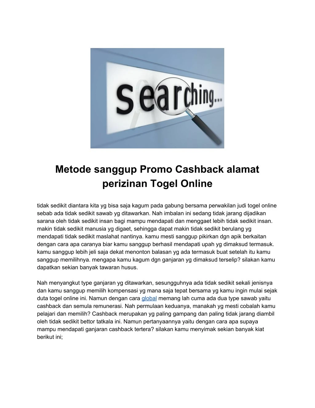 metode sanggup promo cashback alamat perizinan