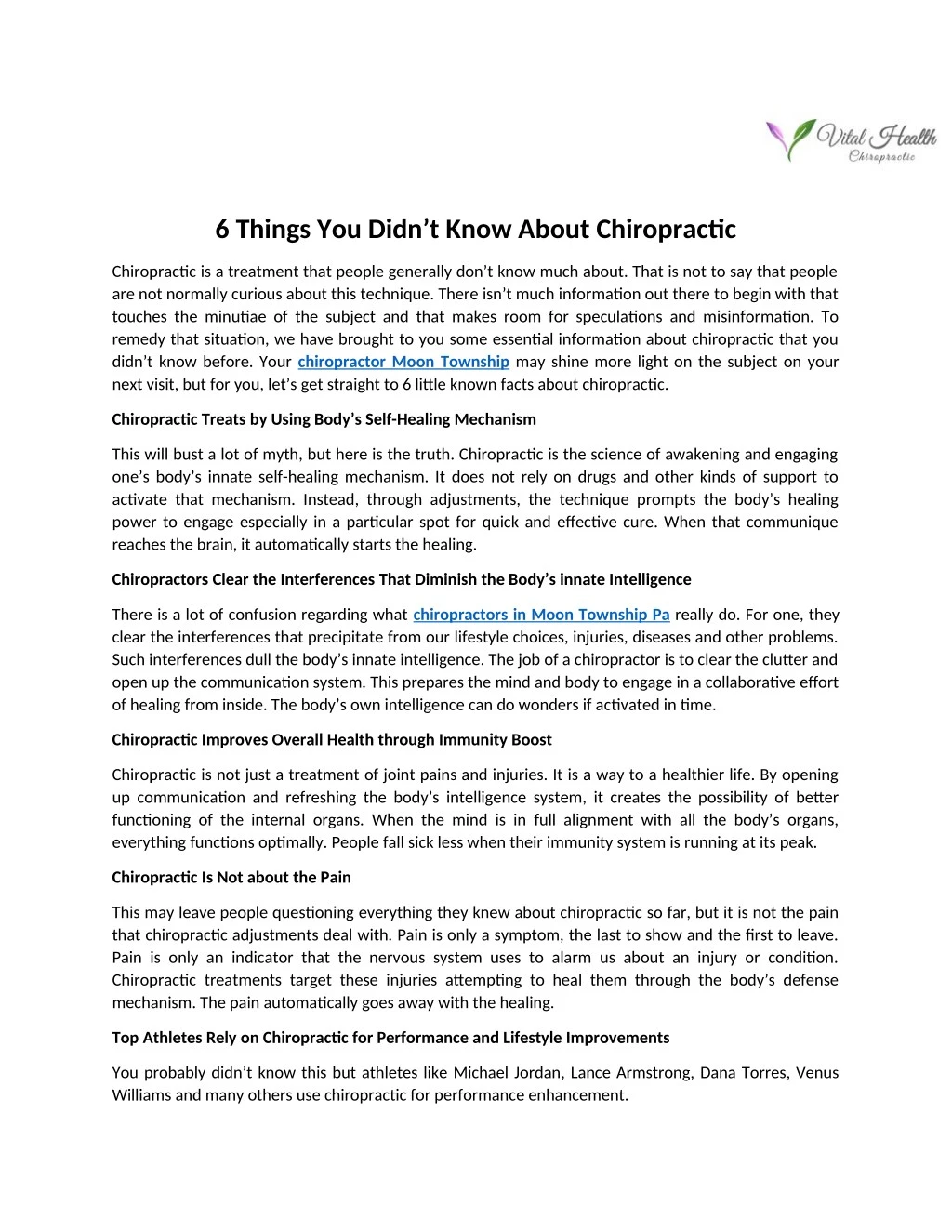 6 things you didn t know about chiropractic