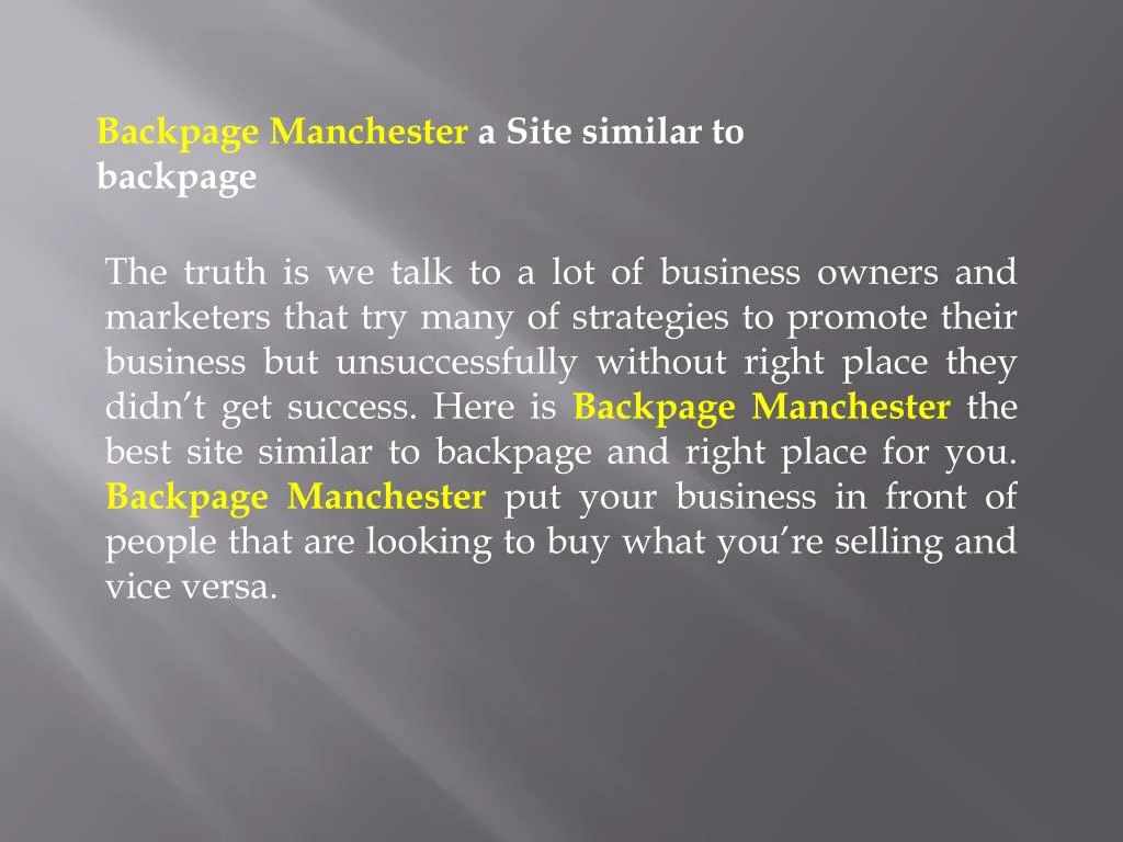 backpage manchester a site similar to backpage