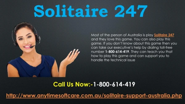 Play Solitaire 247 out of An Easier Way by Using Active Services | 1-800-614-419