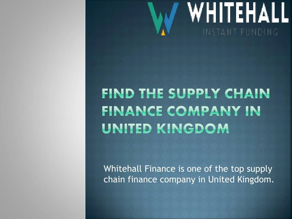 find the supply chain finance company in united kingdom