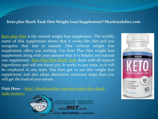 Keto plus Diet: Keto Diet Weight Loss Pills Sharktankdiet.com