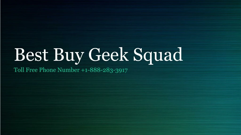 best buy geek squad toll free phone number