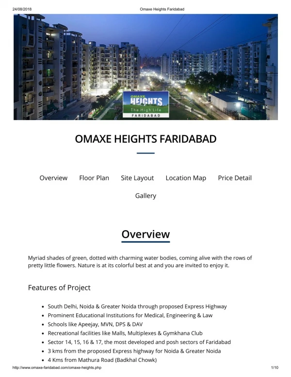 Omaxe Heights Faridabad