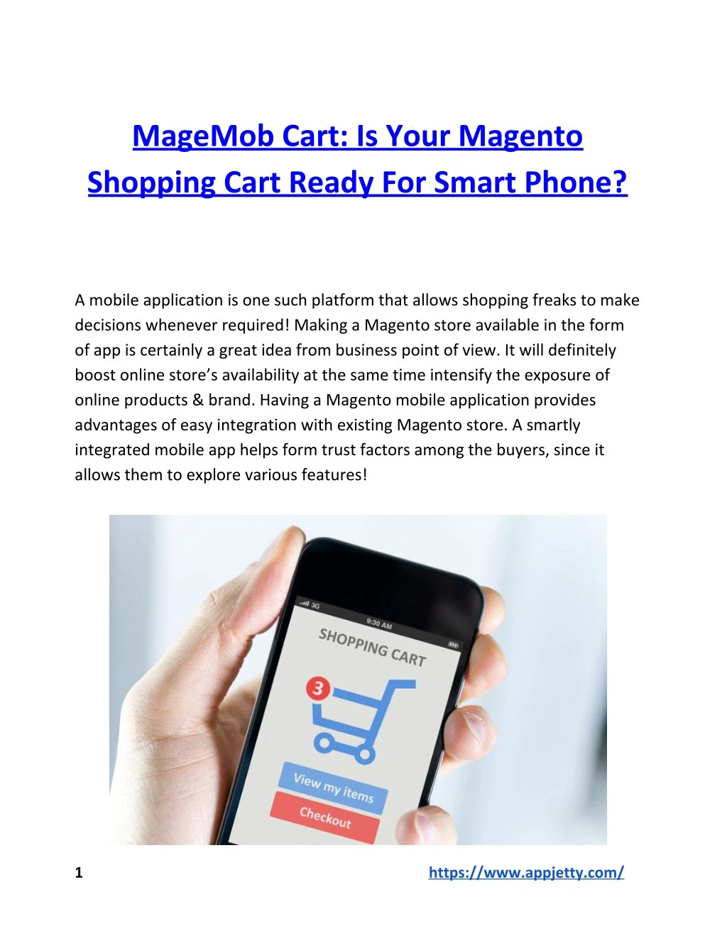 magemob cart is your magento shopping cart ready