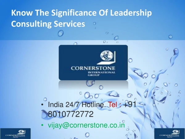 Know The Significance Of Leadership Consulting Services