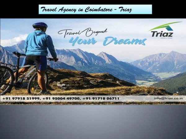 Travel Agency in Coimbatore - Triaz
