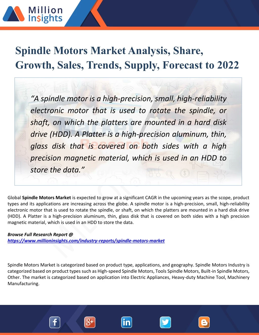 spindle motors market analysis share growth sales
