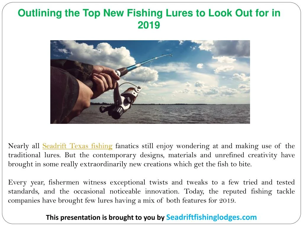 outlining the top new fishing lures to look