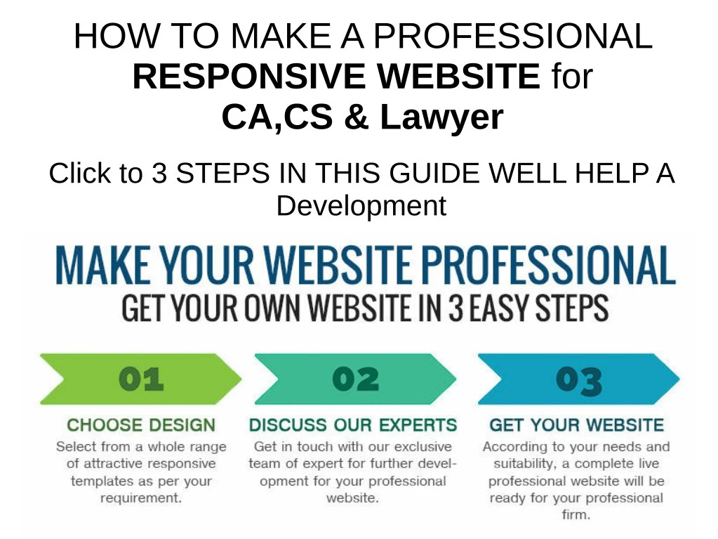 how to make a professional responsive website