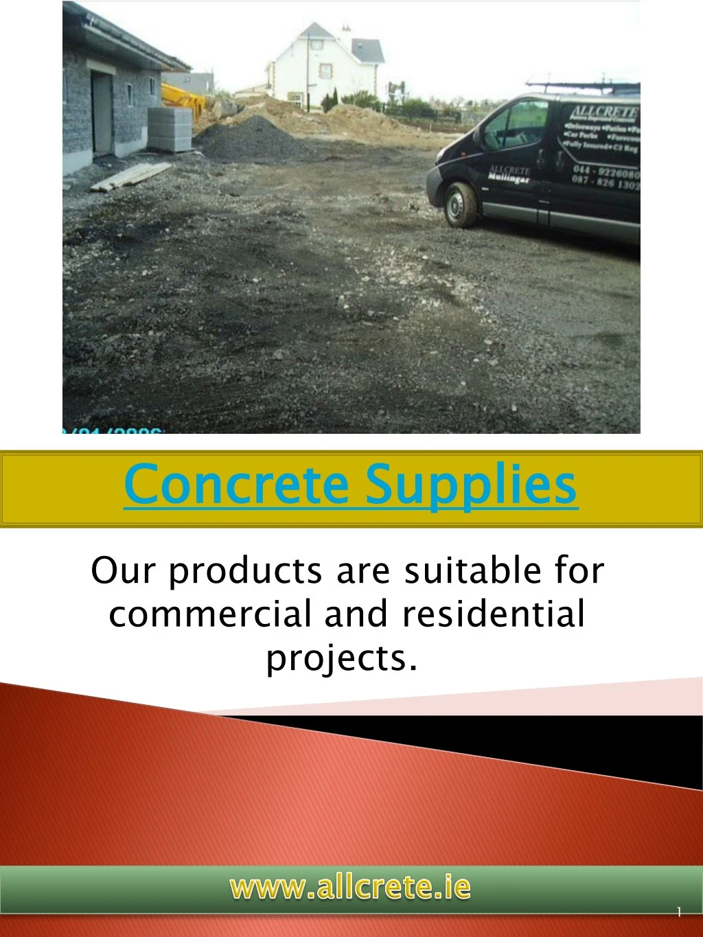 concrete supplies our products are suitable