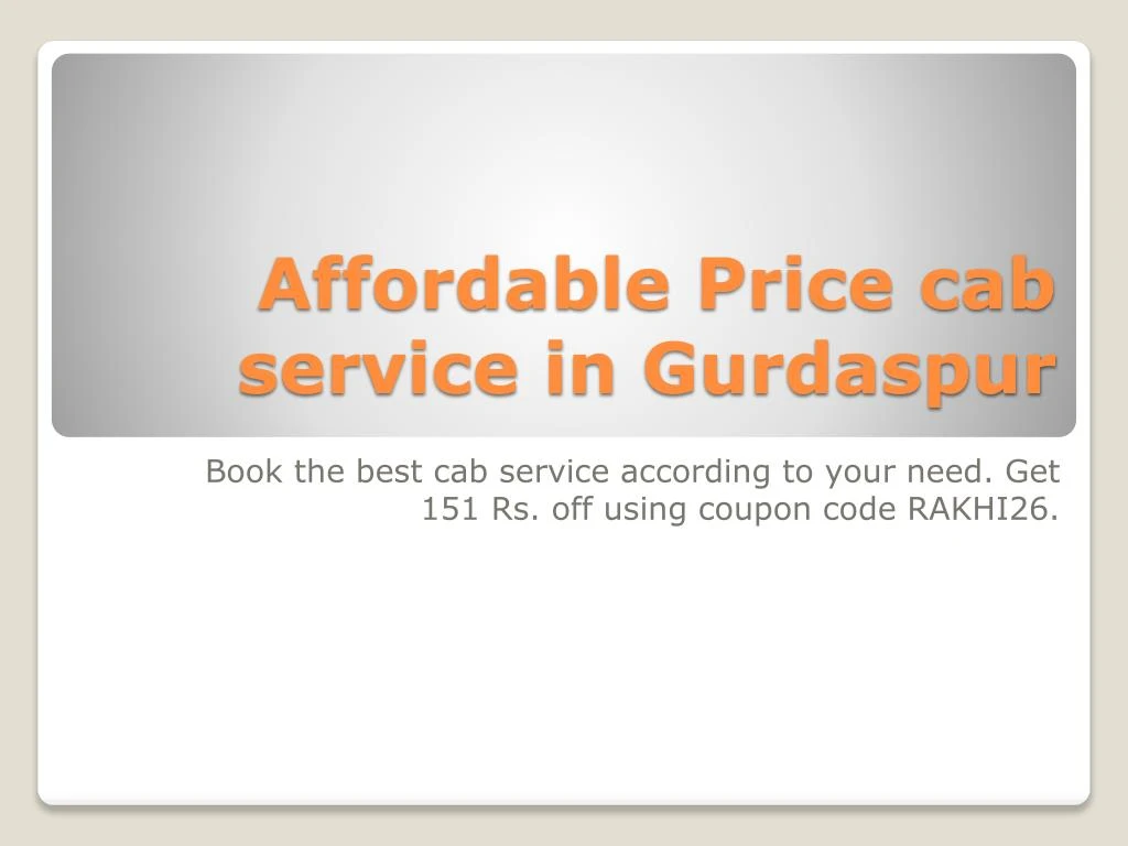 affordable price cab service in gurdaspur