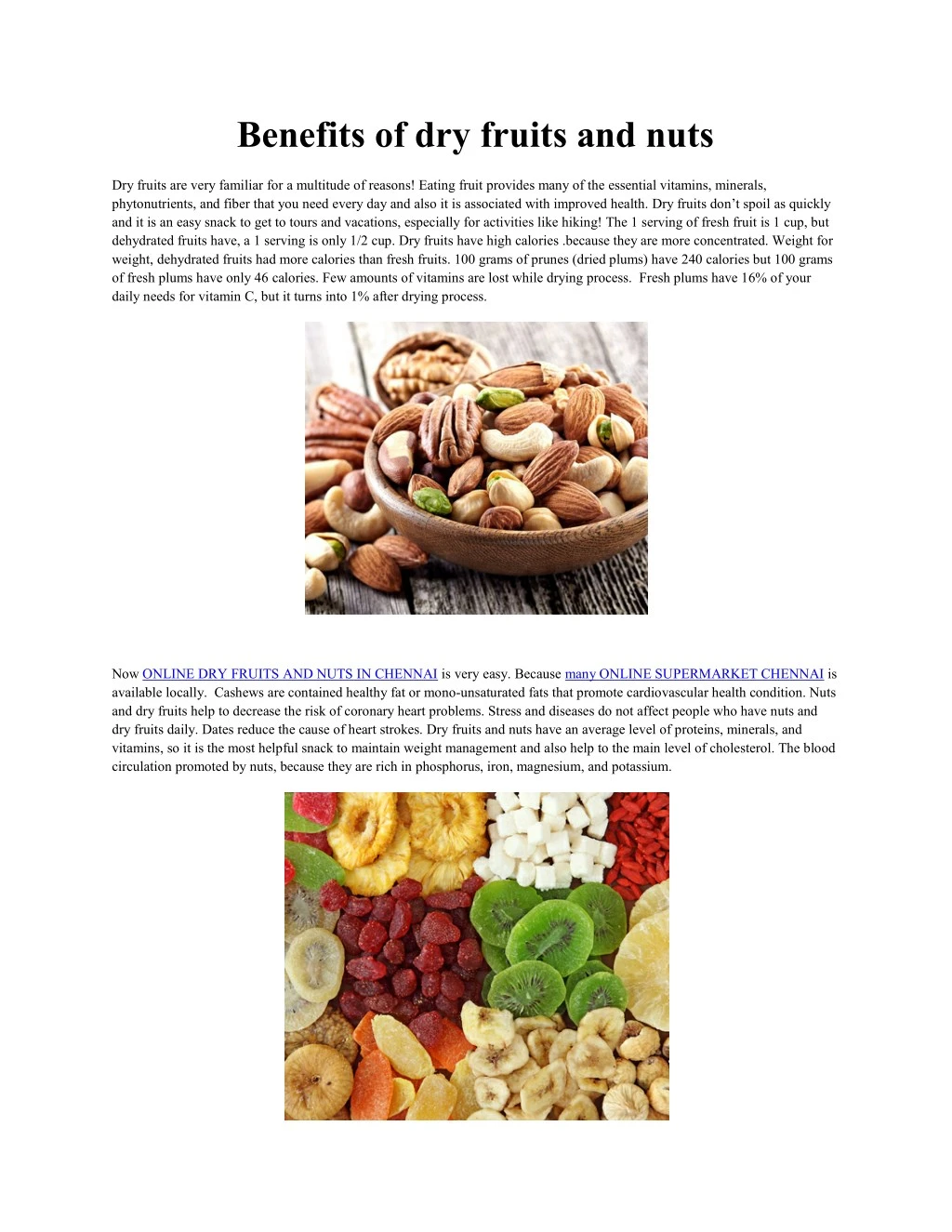 benefits of dry fruits and nuts