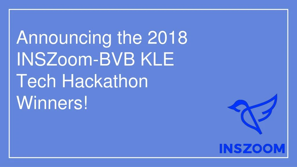 announcing the 2018 inszoom bvb kle tech
