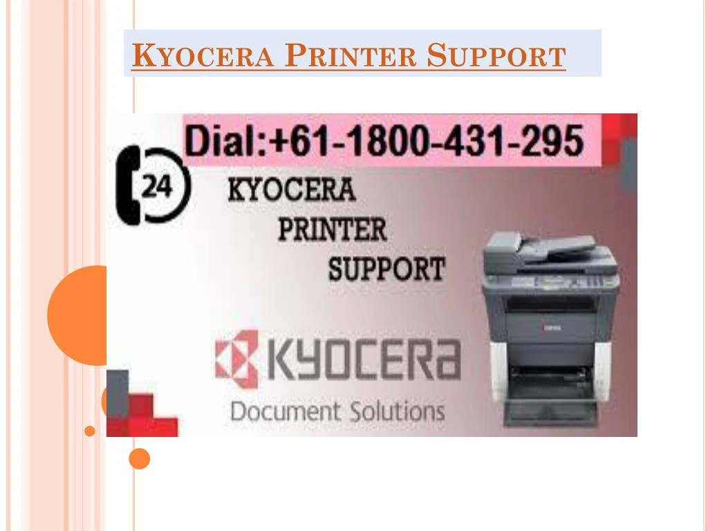kyocera printer support